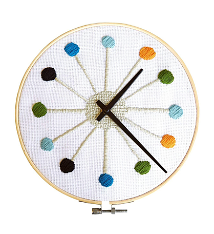 Cross Stitch Clock